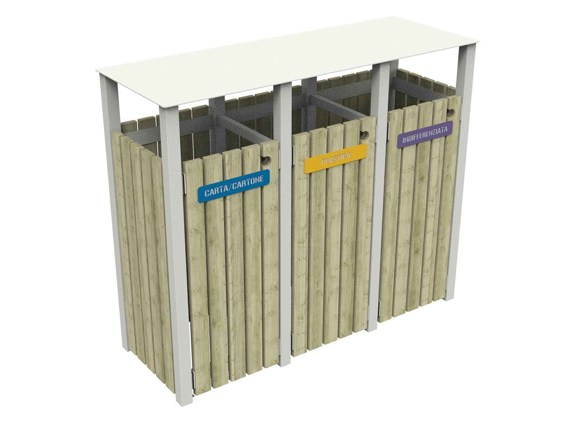 Корзина для мусора для раздельного сбора Lazzari MONTANA ARCH-00105250 - Вид №9