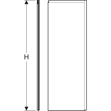 558.312.00.1 Задний элемент Porsgrund Showerama 10-5 Geberit  - Вид №3