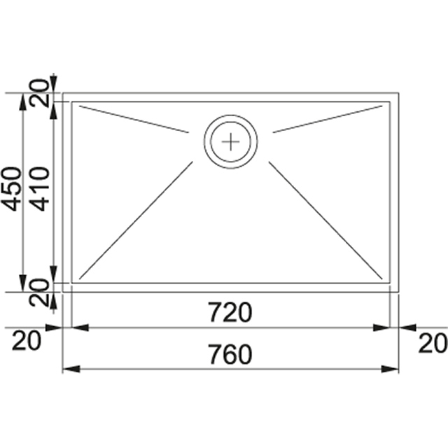 PPX 110-72 Мойка кухонная прямоугольная Franke PLANAR - Вид №1