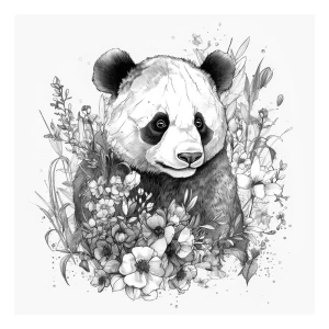 Картина на холсте Панда 30x30 см 89345446 STLM-2173497