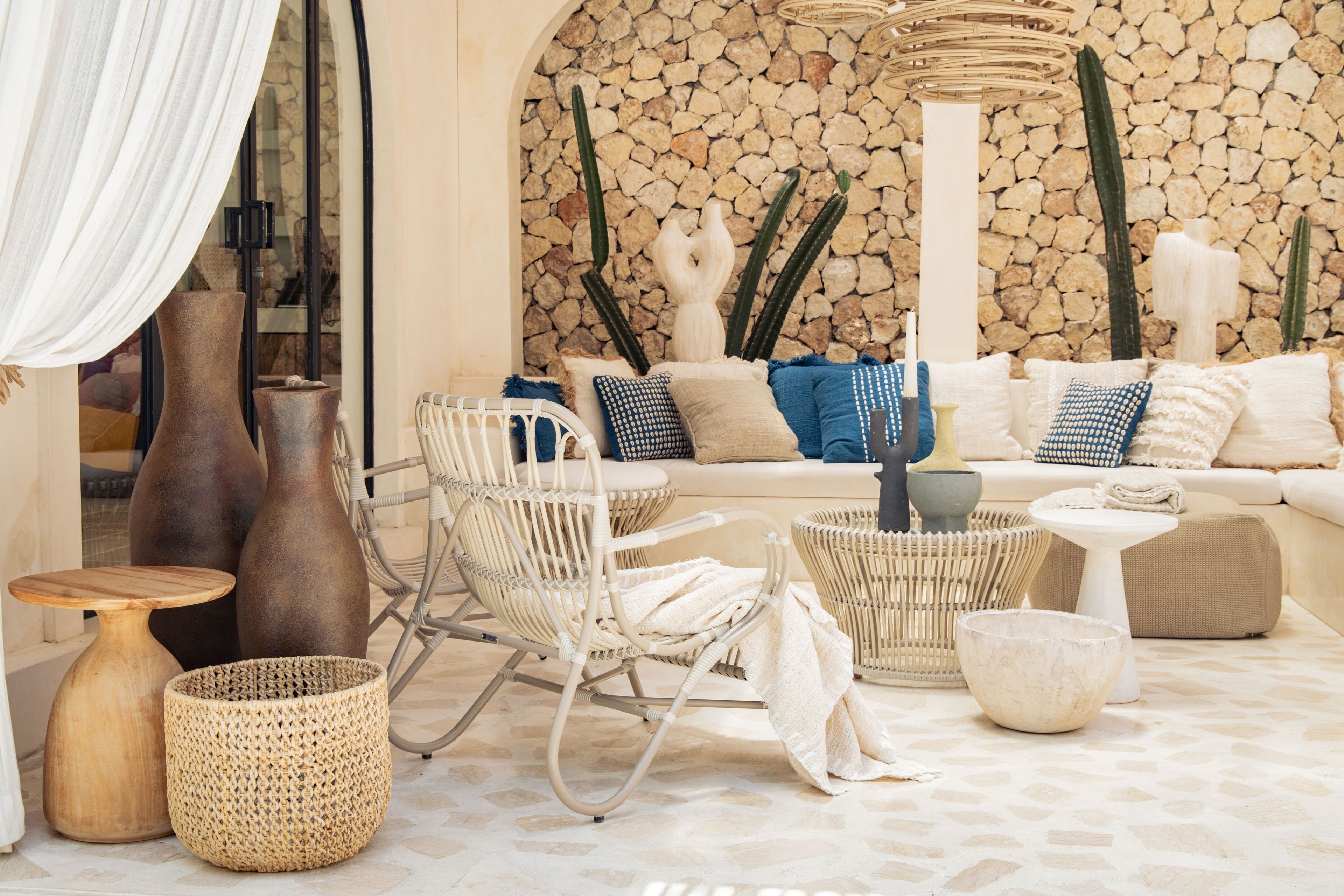 Круглый журнальный столик из синтетического волокна cbdesign Bahia ARCH-00137289 - Вид №2