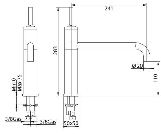 1871200000 Смеситель Bandini Free Santreyd - Вид №1