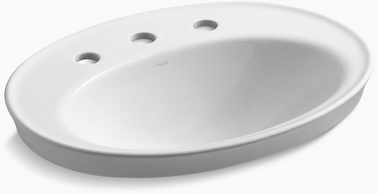 KOHLER Serif Встраиваемая раковина с 8 K-2075-8-47  - Вид №1