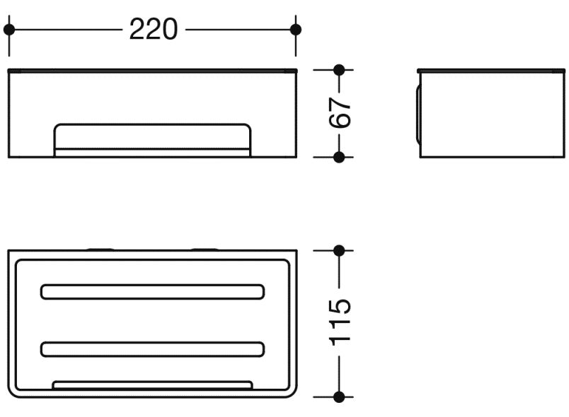 900.03.00160 корзина для душа HEWI System 900 - Вид №7
