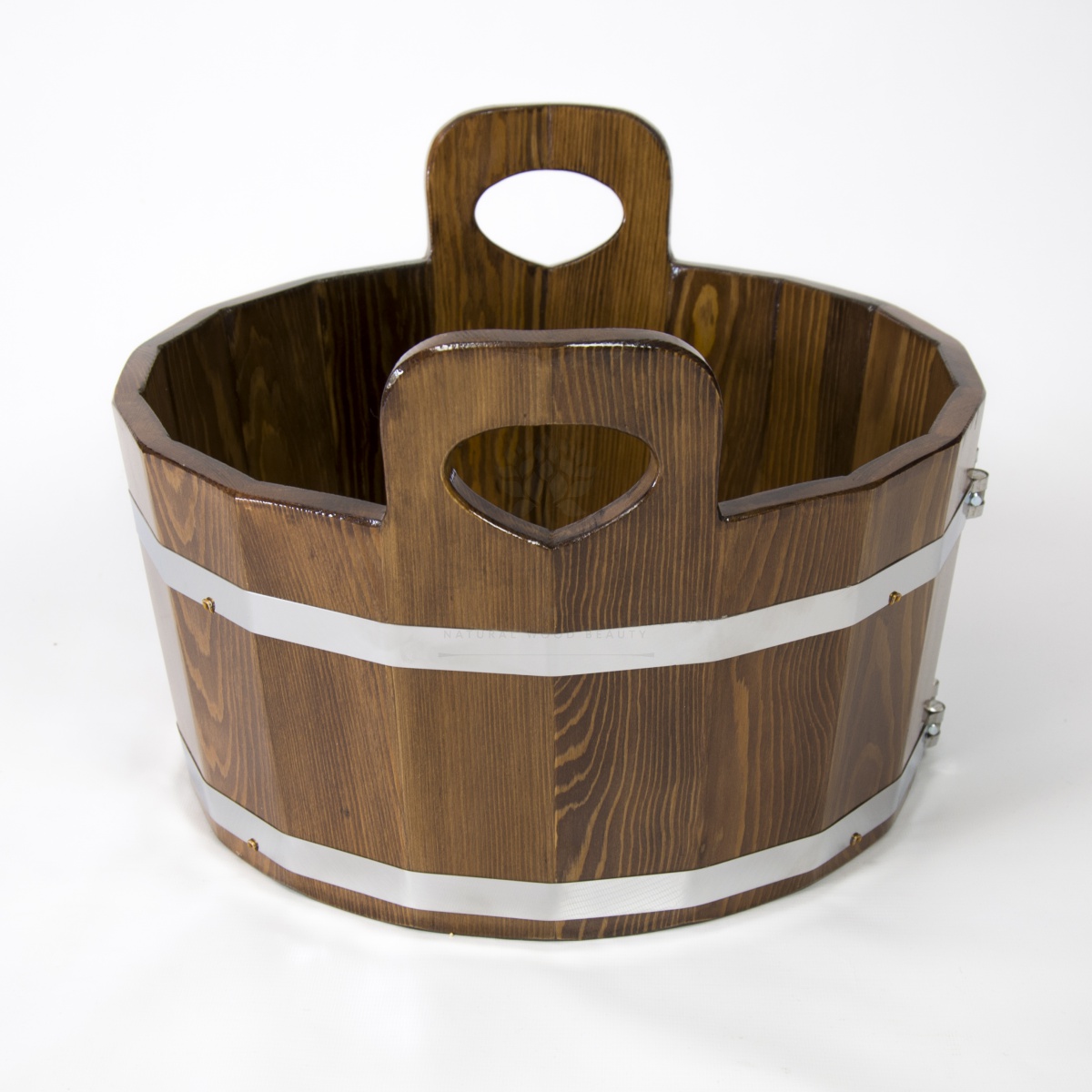 167 Шайка для бани (лиственница морёная) Alyarus  - Вид №4