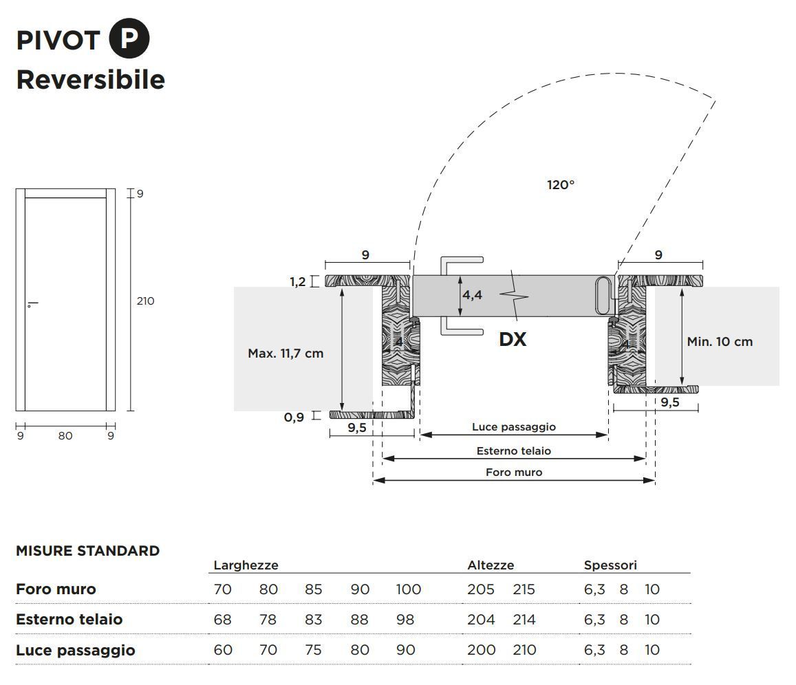Распашная дверь с выдвижными петлями Venus Design Вера ARCH-00037268 - Вид №3
