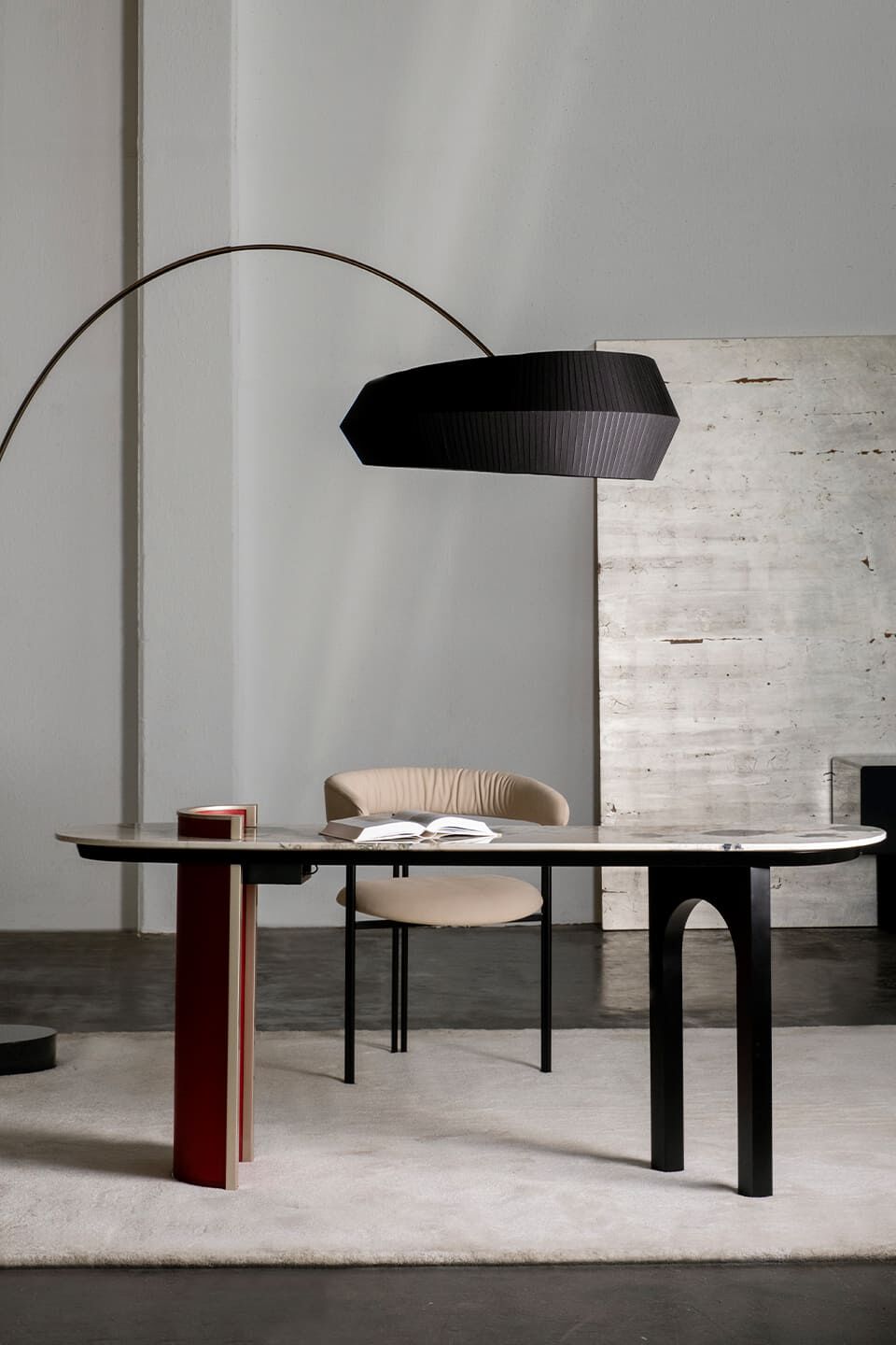 Светодиодная дуговая лампа из нержавеющей стали с шелковым абажуром Greenapple SUBLIME ARCH-00073683 - Вид №7