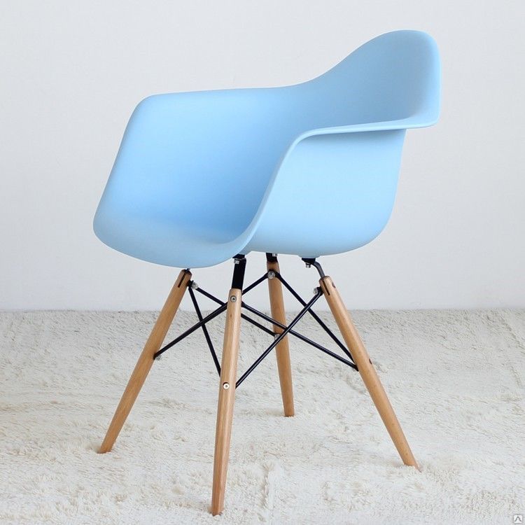 Стул Klassic Premium DAW Голубой (eames style) TASHOTI ДИЗАЙНЕРСКИЕ, EAMES STYLE 010023 Голубой  - Вид №4