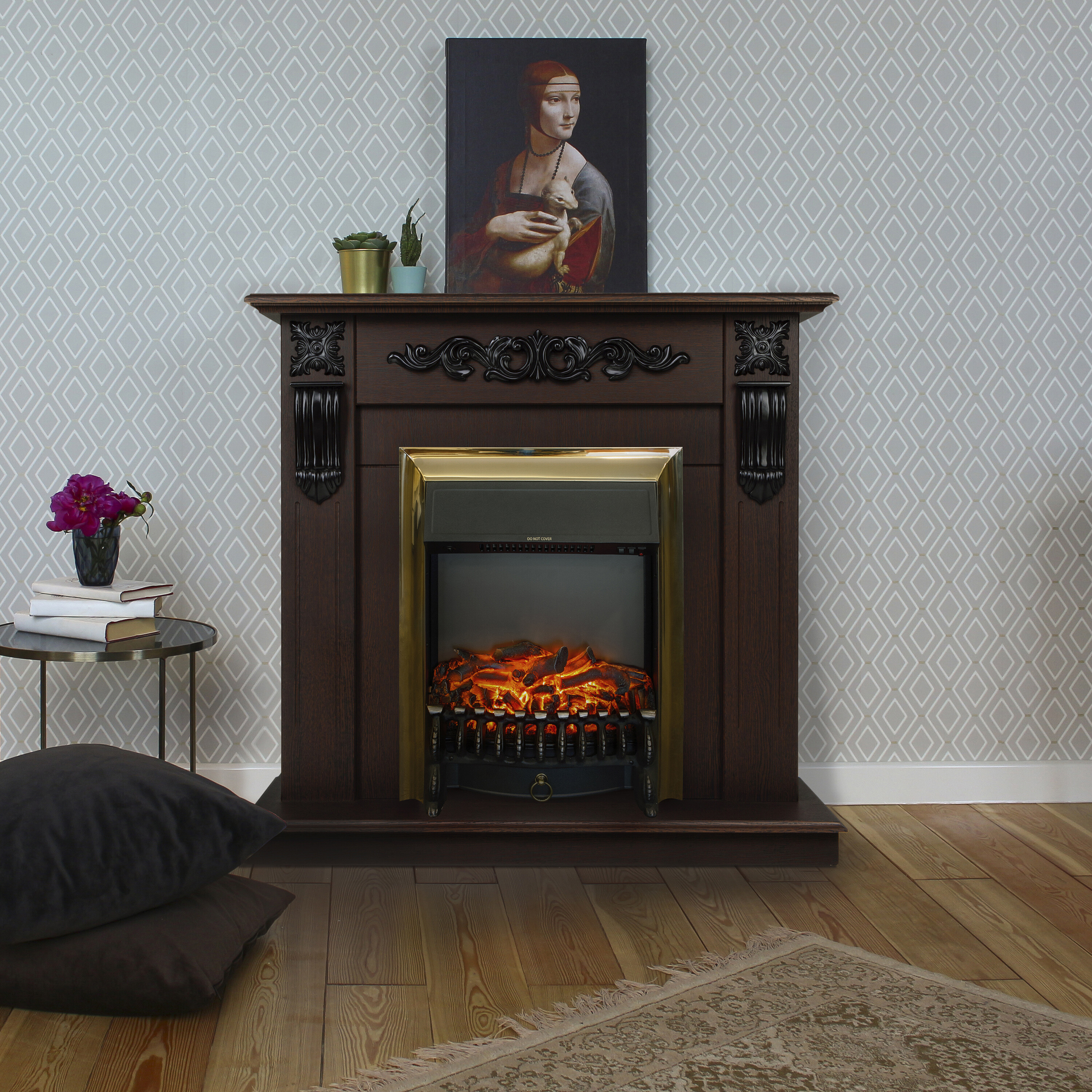 8167296 Каминокомплект RealFlame Dominica STD/EUG DN + Fobos Lux Brass STDN-0060410 - Вид №11