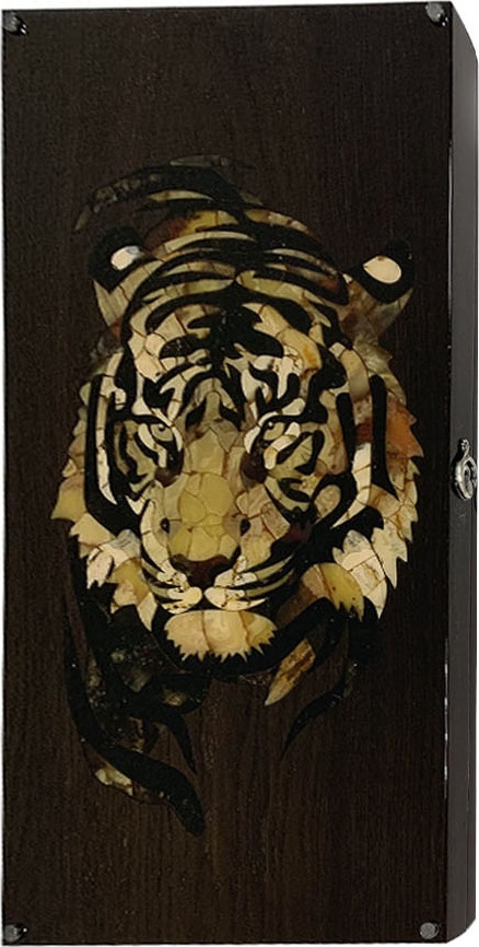 10674557 Amber&Wood Игра настольная нарды Amber&Wood Тигр 60х30см, дуб мореный Дерево 