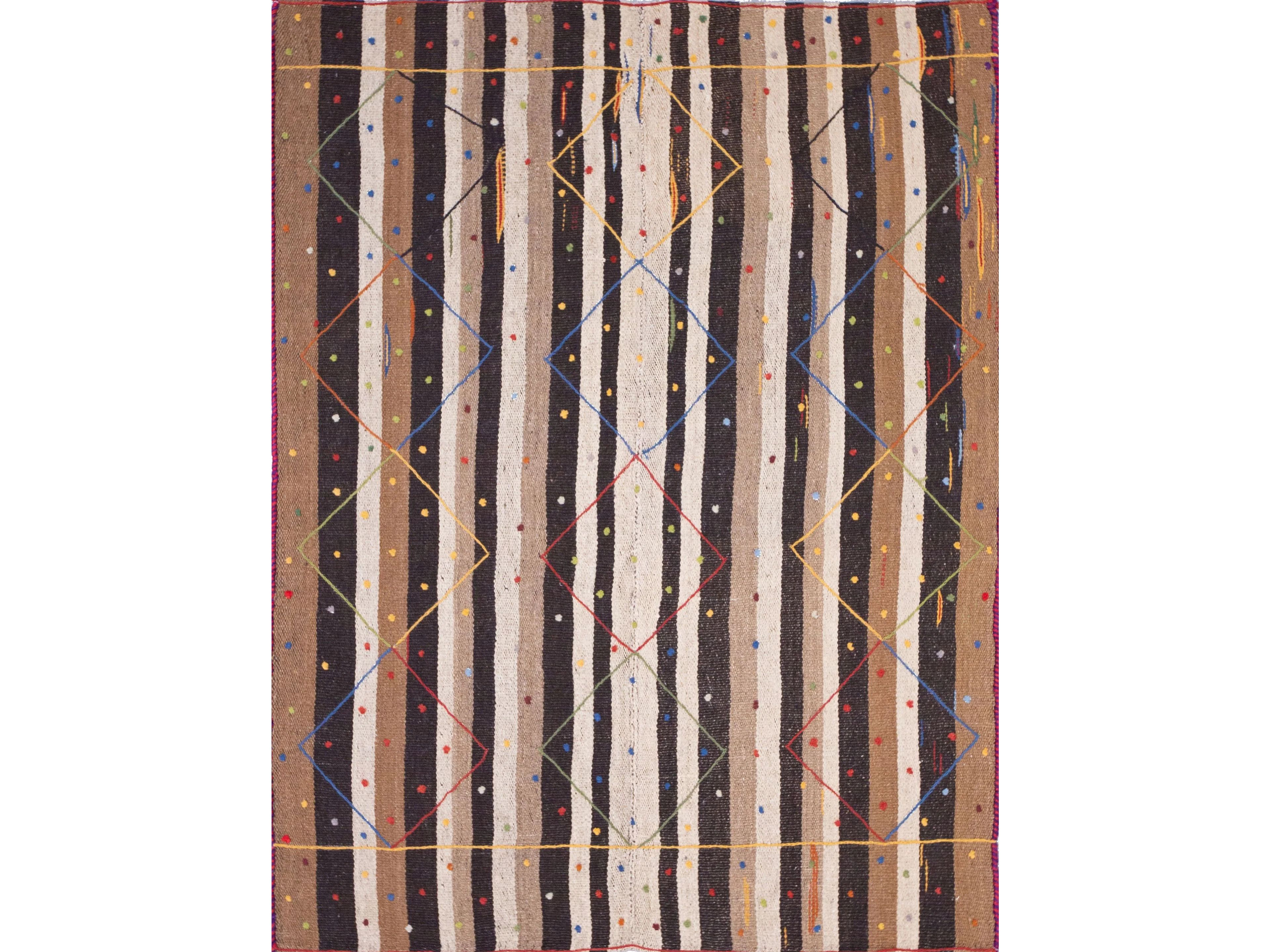 Прямоугольный шерстяной ковер Zollanvari Flatweaves Tribal ARCH-00098106