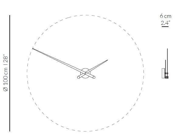 Деревянные и металлические настенные часы NOMON Time signals ARCH-00013186 - Вид №4