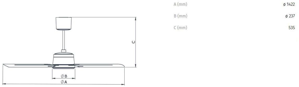 Vortice Потолочный вентилятор Nordik eco 61062 - Вид №5