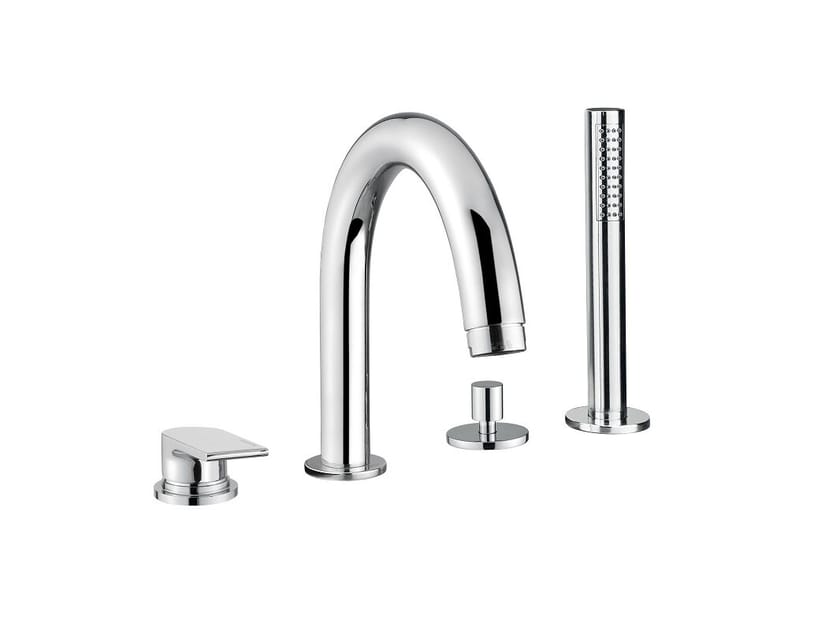 Однорычажный набор для ванны с 4 отверстиями и ручным душем Bugnatese Simple ARCH-00035479