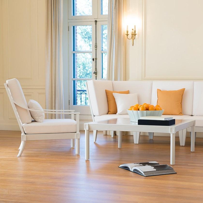 JANUS et Cie Кресло из алюминия с подлокотниками Quadratl sun-id-1425923 - Вид №6