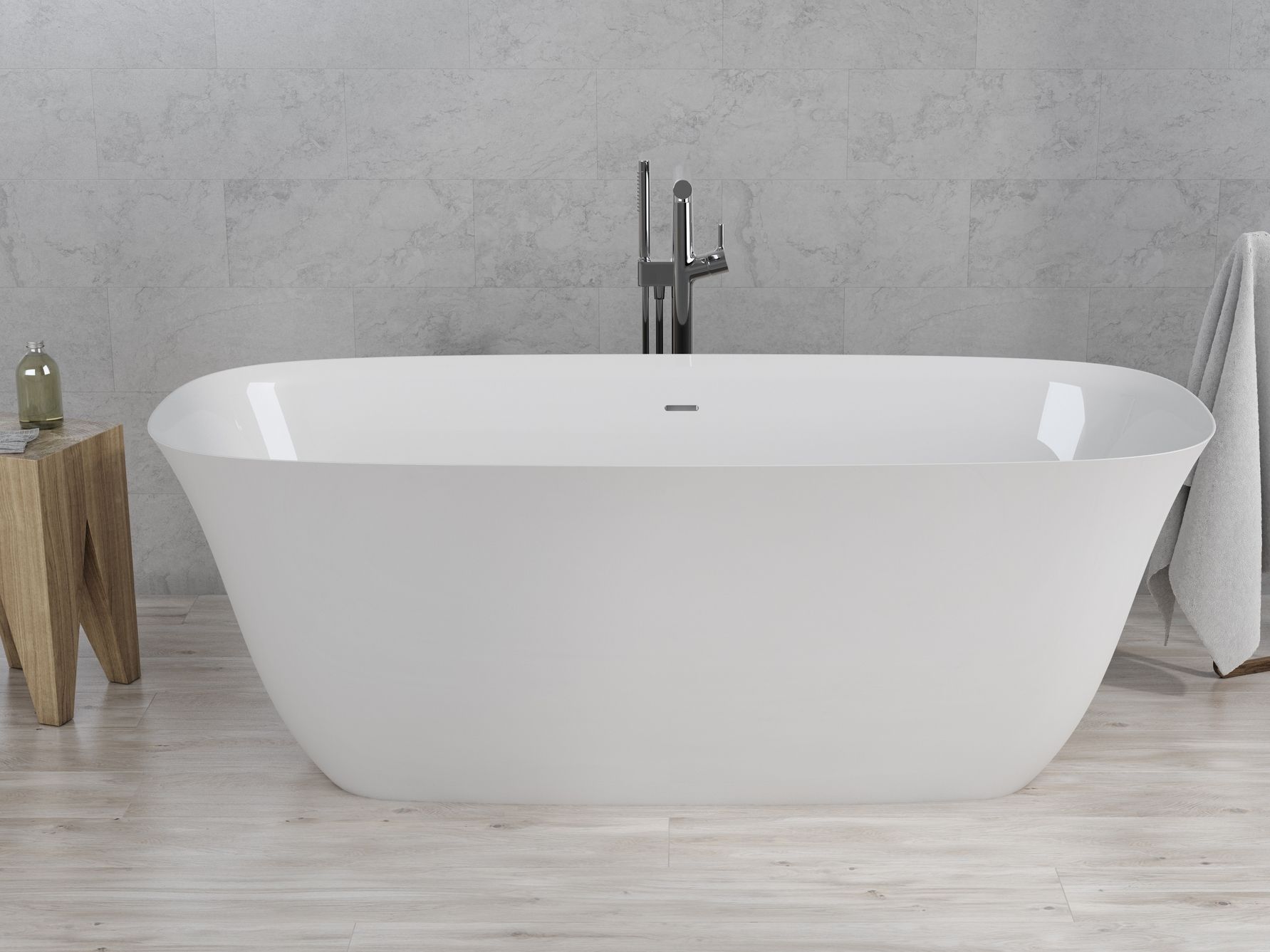 Овальная ванна в центре комнаты в Долотеке© Acquabella Acquawhite ARCH-00026960