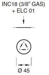 Светодиодная лейка для душа с хромотерапией Free ideas Fre164 Santreyd - Вид №1