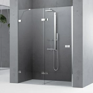 Novellini. Двери в нишу 140 см 2P на брекетах GALA 2