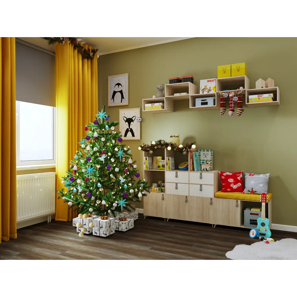 Подушка «Новый год» 40х40 см, цвет серый SEASONS STLM-2132252 - Вид №4