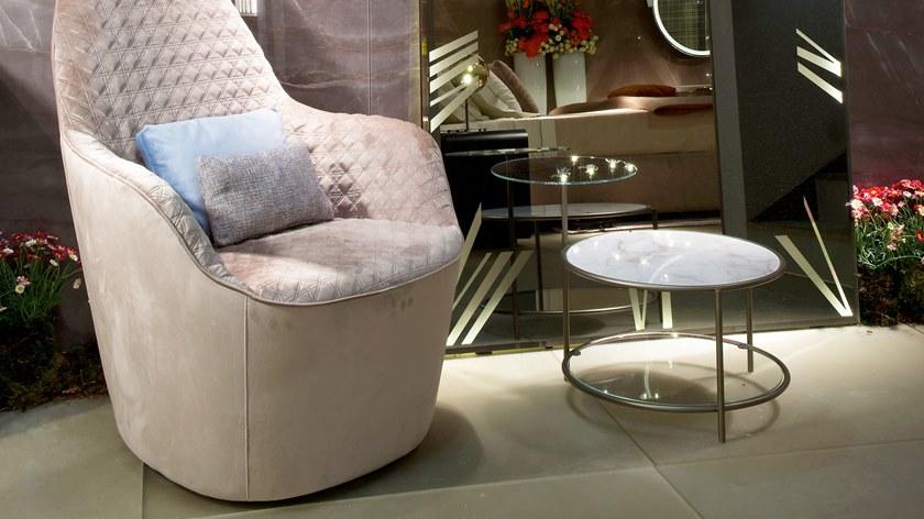 Reflex Круглый стеклянный журнальный столик с журнальной стойкой sun-id-1437134 - Вид №1