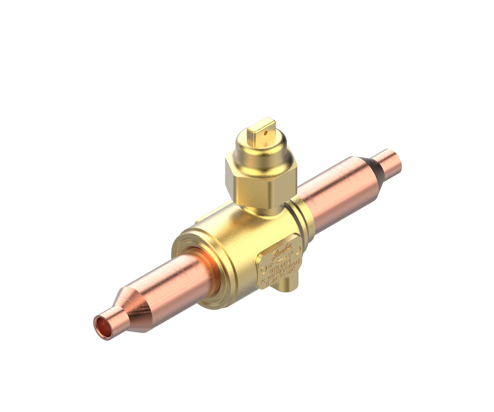 Danfoss GBCT — Запорные шаровые краны для CO2 140 бар GBCT 10s Кран шаровый 009L6582  - Вид №4