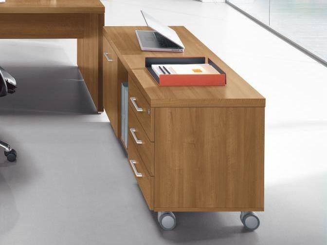 Las Mobili Офисный комод из дерева на колесиках Delta evo sun-id-1461346 - Вид №1