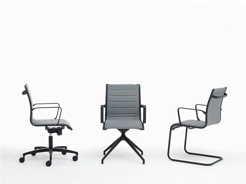 Вращающееся офисное кресло с подлокотниками с 5 спицами Nahu Aalborg Line ARCH-00094367 - Вид №2