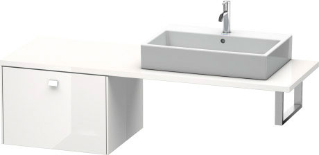 BR513304343 Brioso Шкафчик для консоли Базальт матовый, декор Duravit - Вид №2