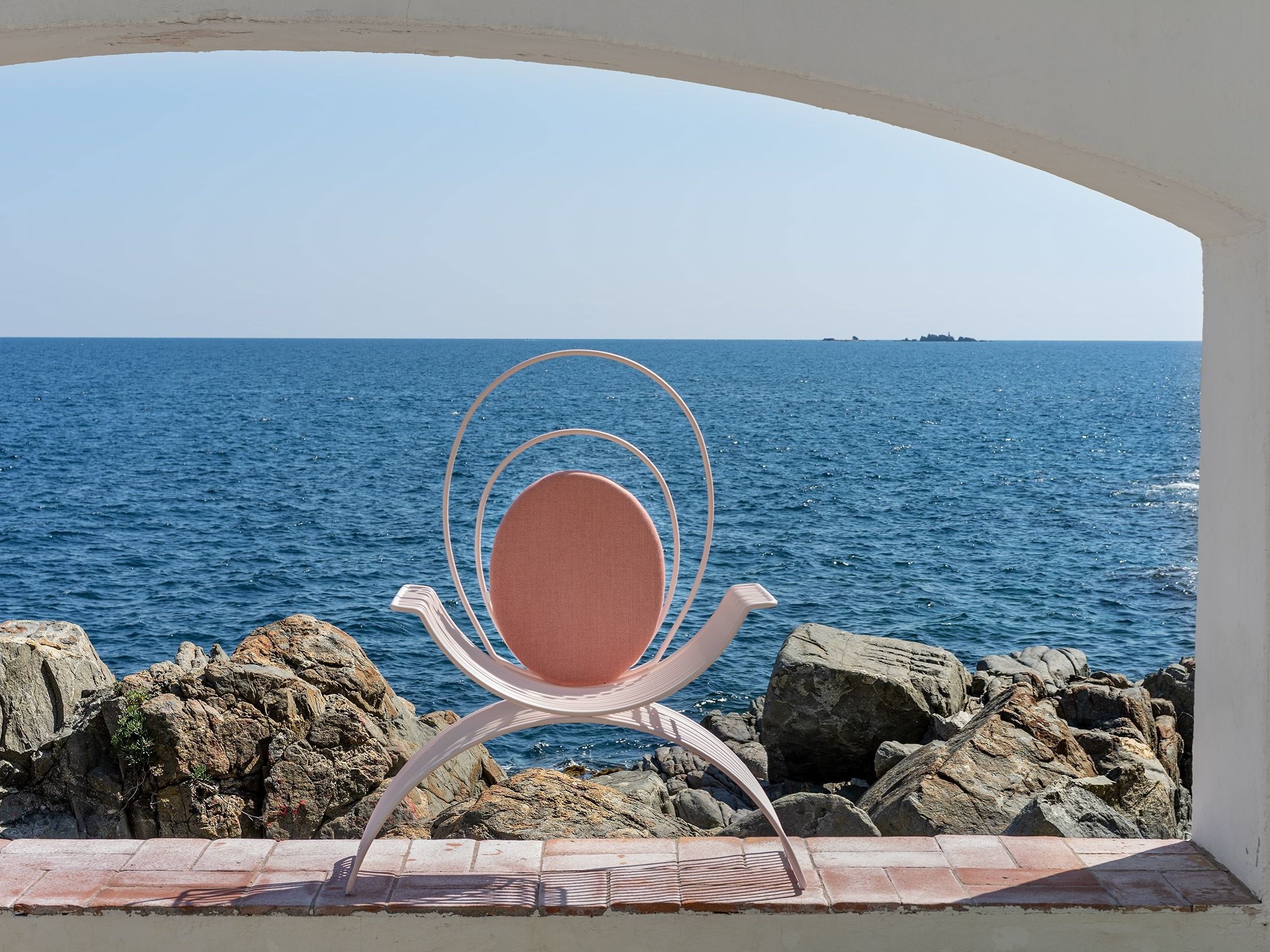 Стальной садовый стул с подлокотниками iSimar Romana ARCH-00082158