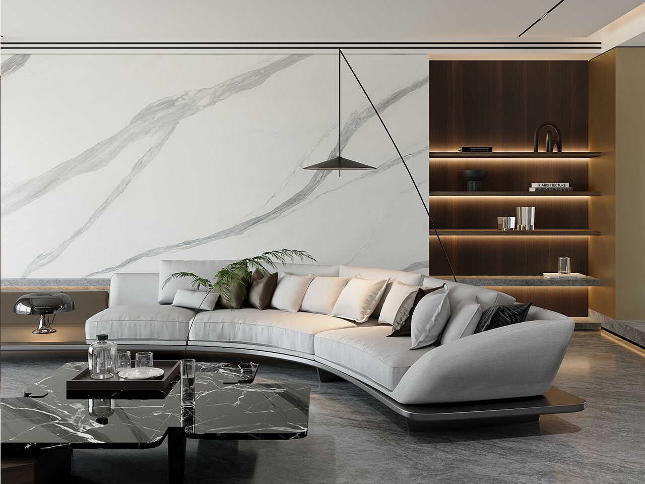 Мраморный пол / покрытие GANI MARBLE TILES BIANCO VENATO ARCH-00050761