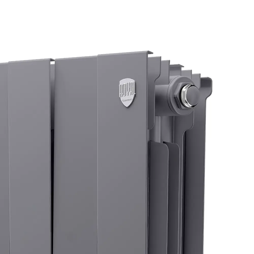 Радиатор секционный Royal Thermo Pianoforte 200/100 12 секций боковое подключение биметалл серый 86733727 STLM-2048068  - Вид №4