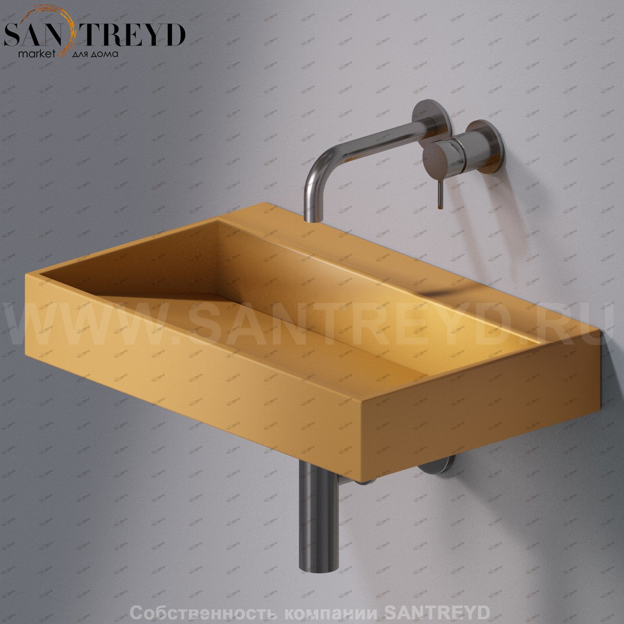 L010T1RPV4.133 Подвесная раковина настенная прямоугольная A. e T. Italia P35 AeT ITALIA