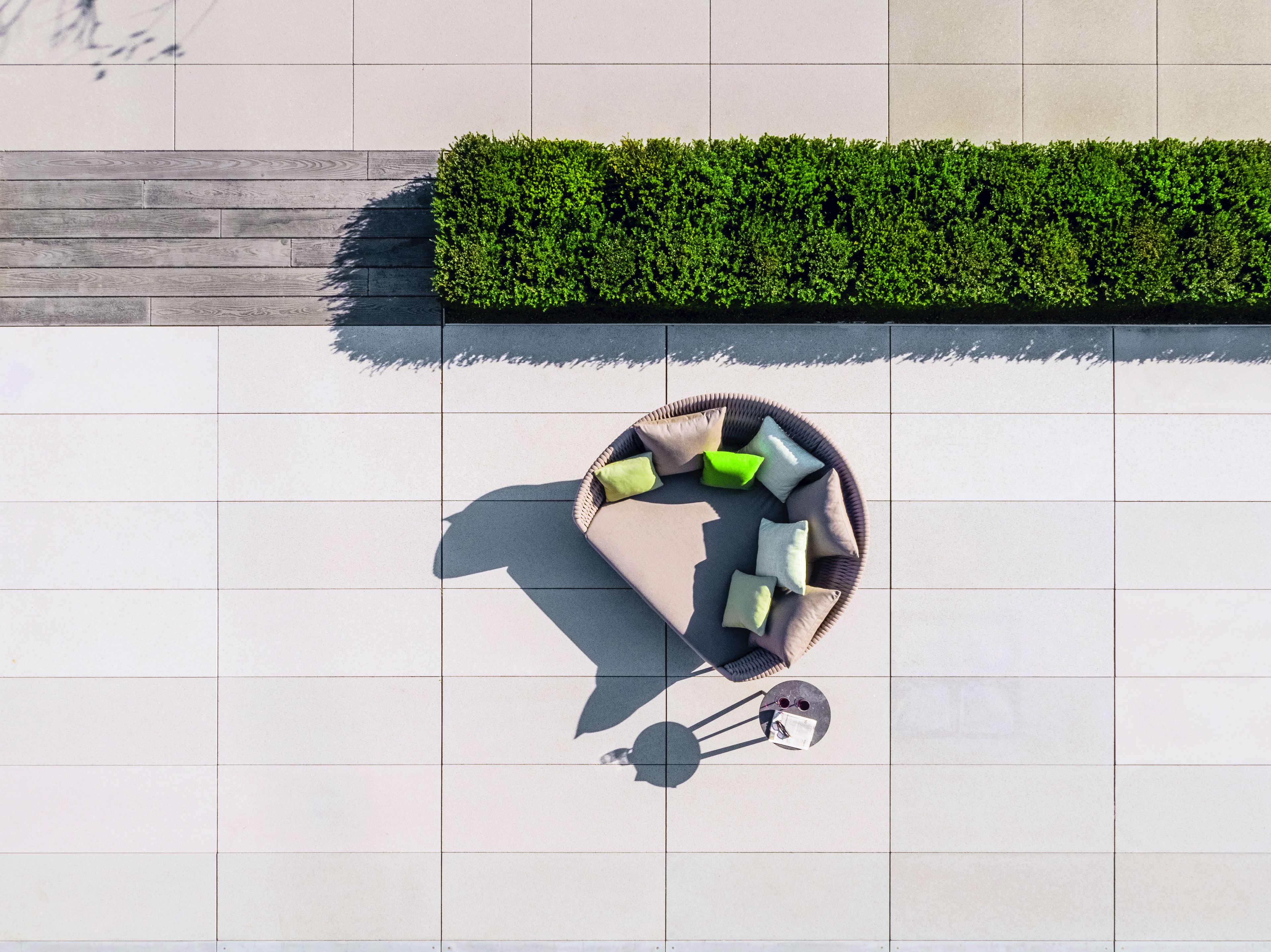 Изогнутый веревочный садовый диван FISCHER MÖBEL Wing ARCH-00052860 - Вид №3