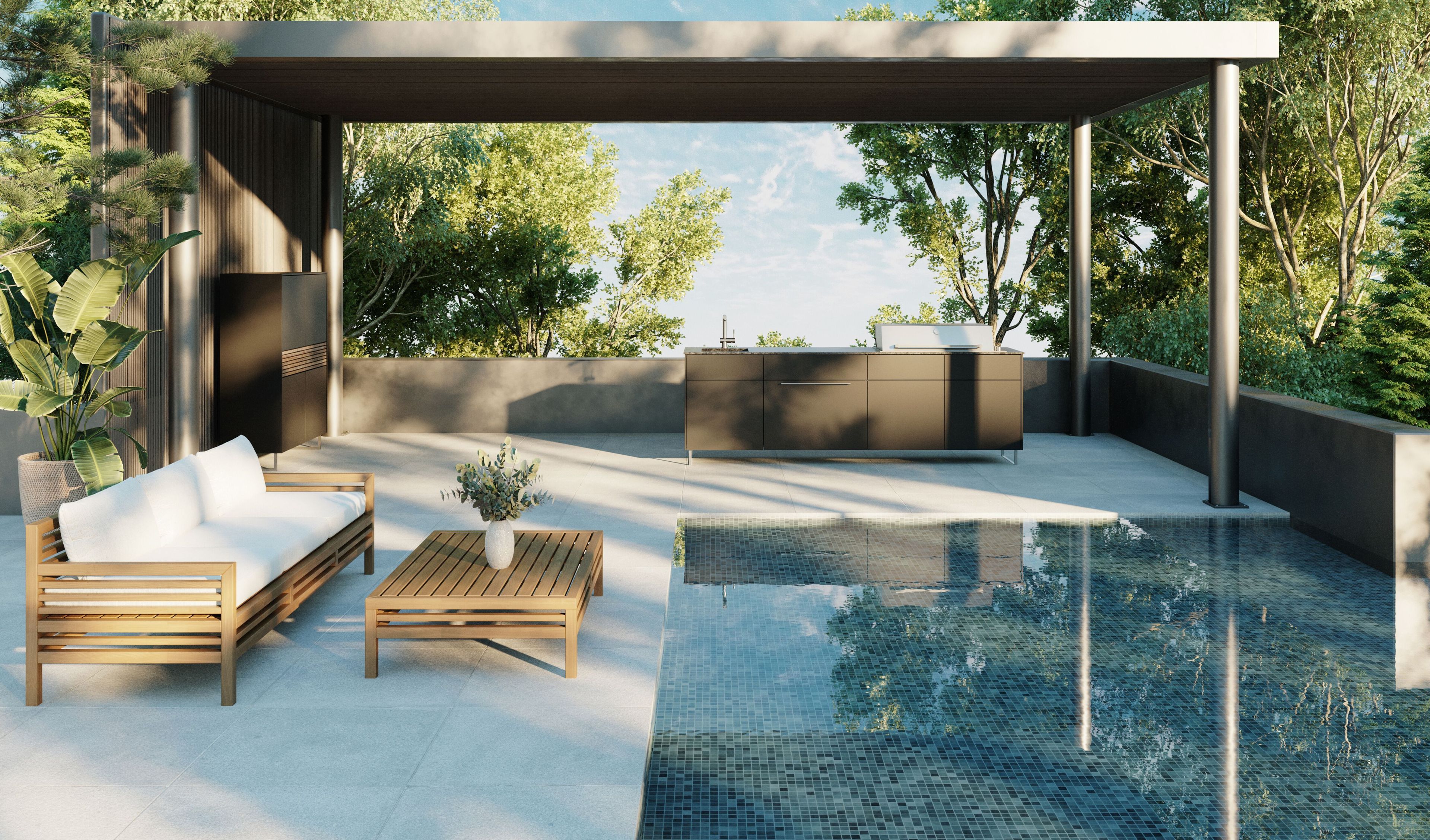 Встроенная кухня на открытом воздухе CUBIC OUTDOOR LIVING CUBIC OUTDOOR KITCHEN C2 ARCH-00117370 - Вид №1