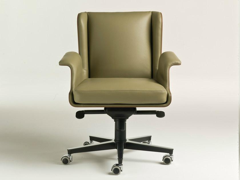 i 4 Mariani Кожаное кресло на колесиках Garbo sun-id-1377157 - Вид №2