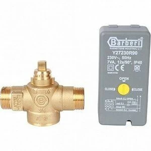 Зональный клапан STOUT 3/4" 2-ходовой 220V c сервоприводом