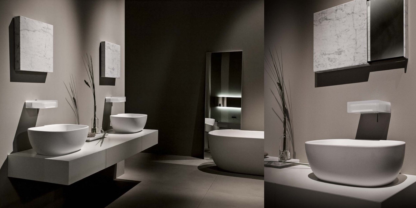 Toscoquattro Зеркало RIFLESSO DI PIETRA раздвижное с мраморным покрытием Specchiere 09RP1BC - Вид №1