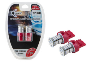 16659344 Автомобильная лампа TS-137R 12V, красный, T20 WR21W 7440, 2 шт. 1009491 XENITE