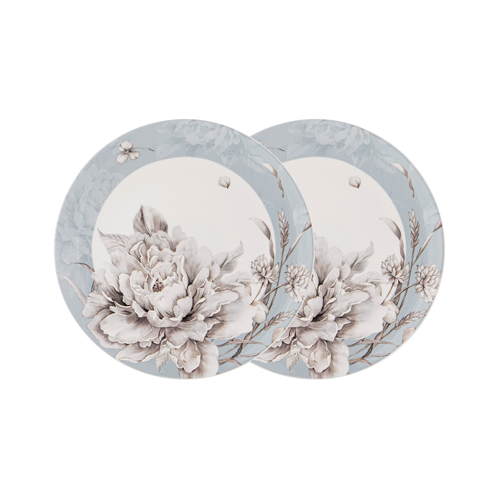 415-2129 Посуда фарфоровая НАБОР ИЗ 2 ТАРЕЛОК ЗАКУСОЧНЫХ LEFARD "WHITE FLOWER" Lefard 