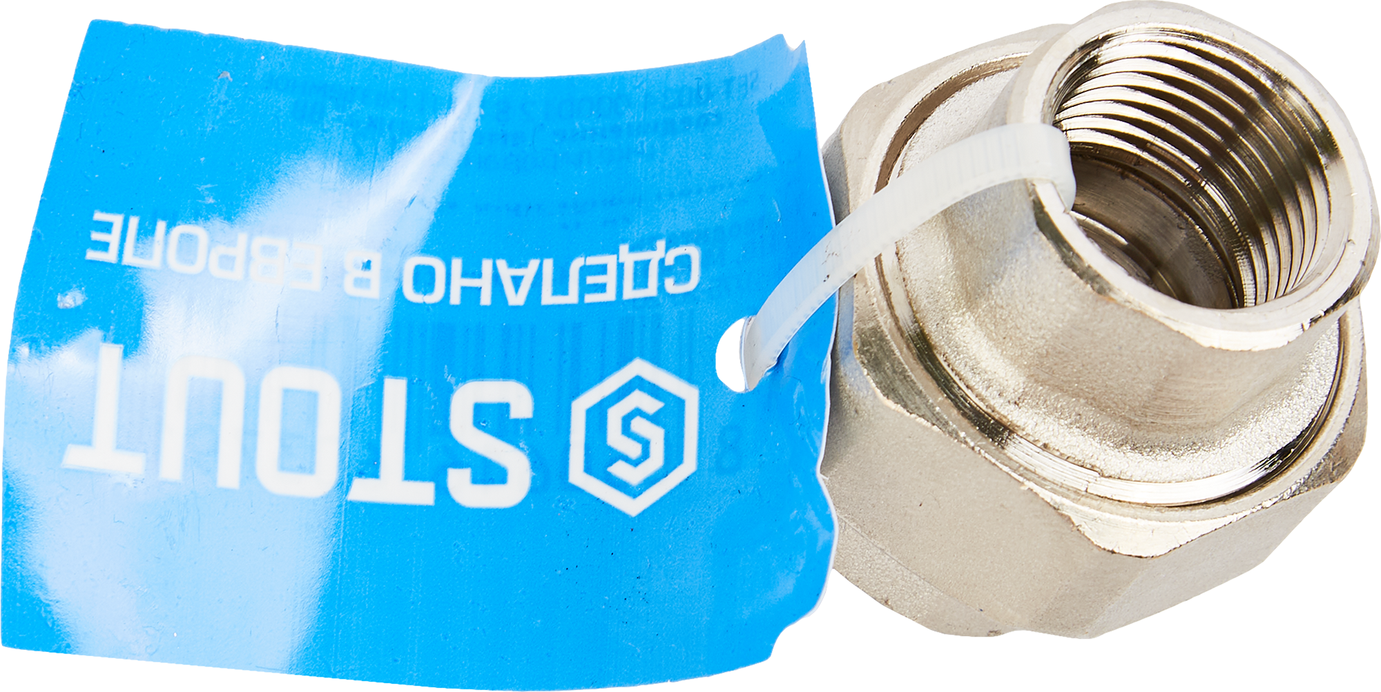 Соединительная муфта Stout 1/2" латунь для водопровода 82237310 STLM-0022528 - Вид №3