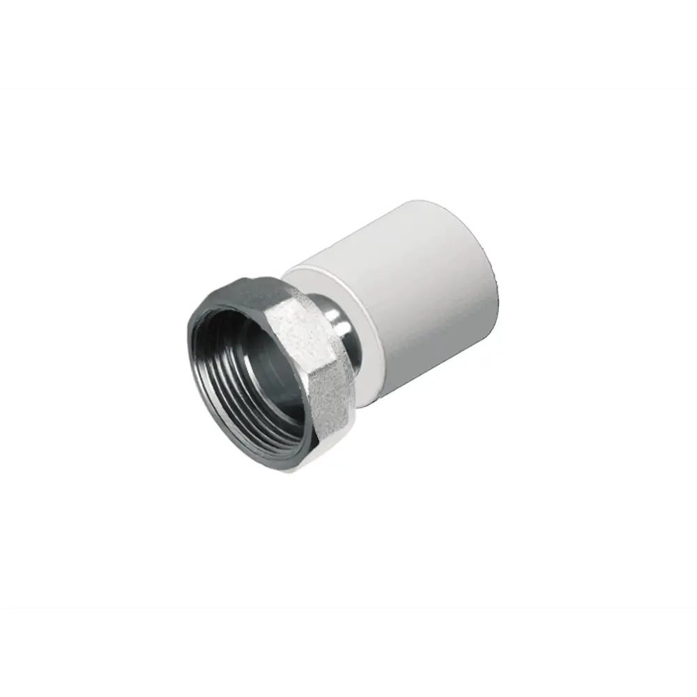 Муфта комбинированная Политэк 3/4" с накидной гайкой для полипропиленовых труб 86689645 STLM-1575212 - Вид №1