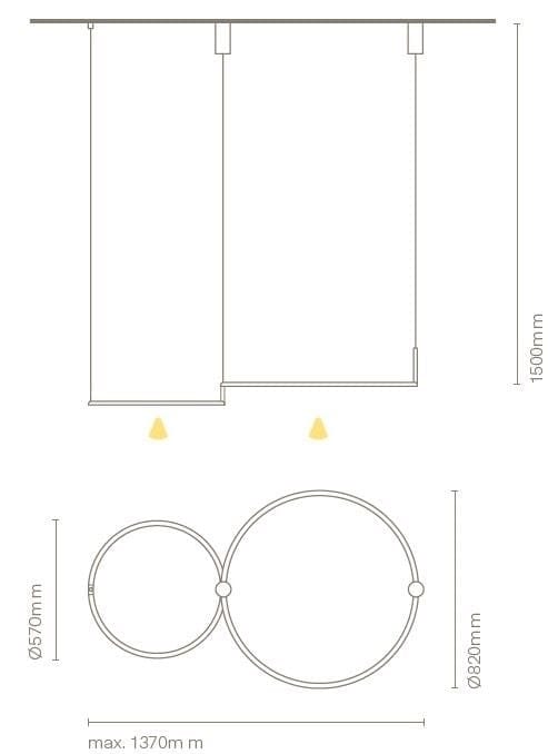 Алюминиевый светодиодный подвесной светильник In Stock Nexia ARCH-00053150 - Вид №6