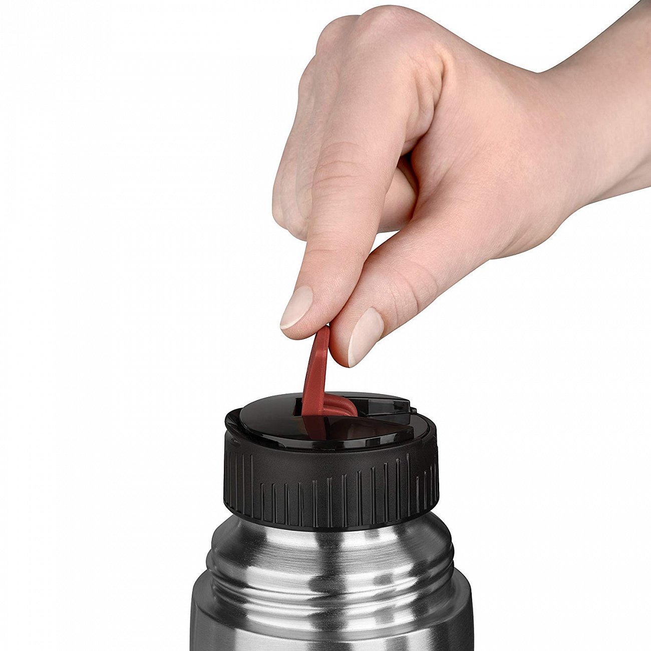 Термос из нержавеющей стали зеленый 1 л Mobility EMSA ДИЗАЙНЕРСКИЕ 00-3951800 Хром  - Вид №6