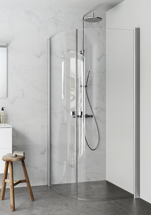 1450424 Душевой Уголок Igloo Pro Round 80X90 Hafa Прозрачный 