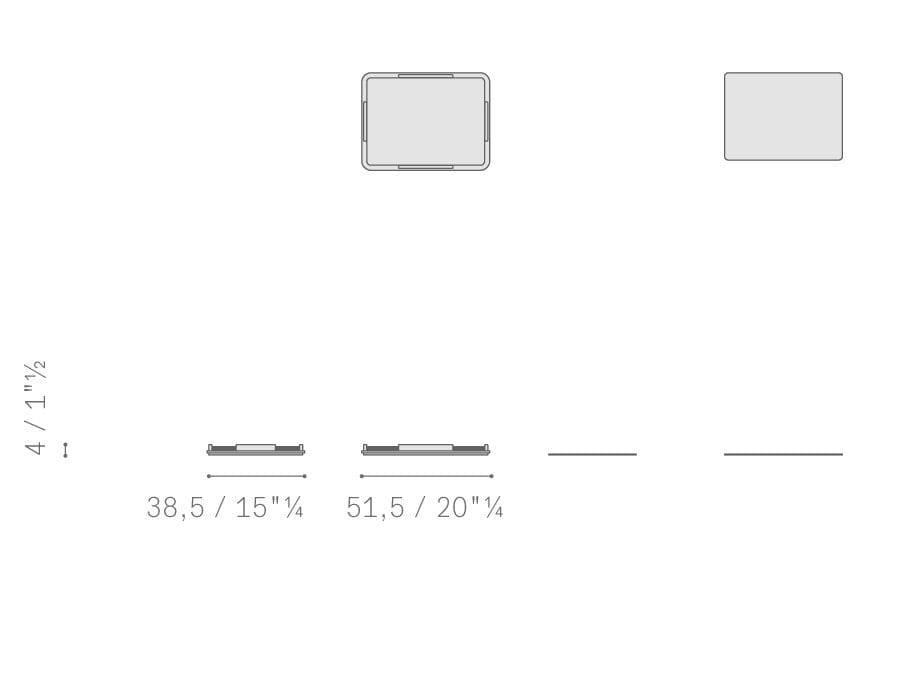 Набор кожаных салфеток Poltrona Frau TABLEWARE ARCH-00063543 - Вид №4