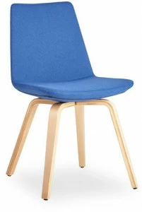 B&T Design Стул из ткани с фанерными ножками Pera