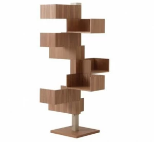 Forme's Group Открытый отдельно стоящий книжный шкаф из шпонированной древесины  F4tf43