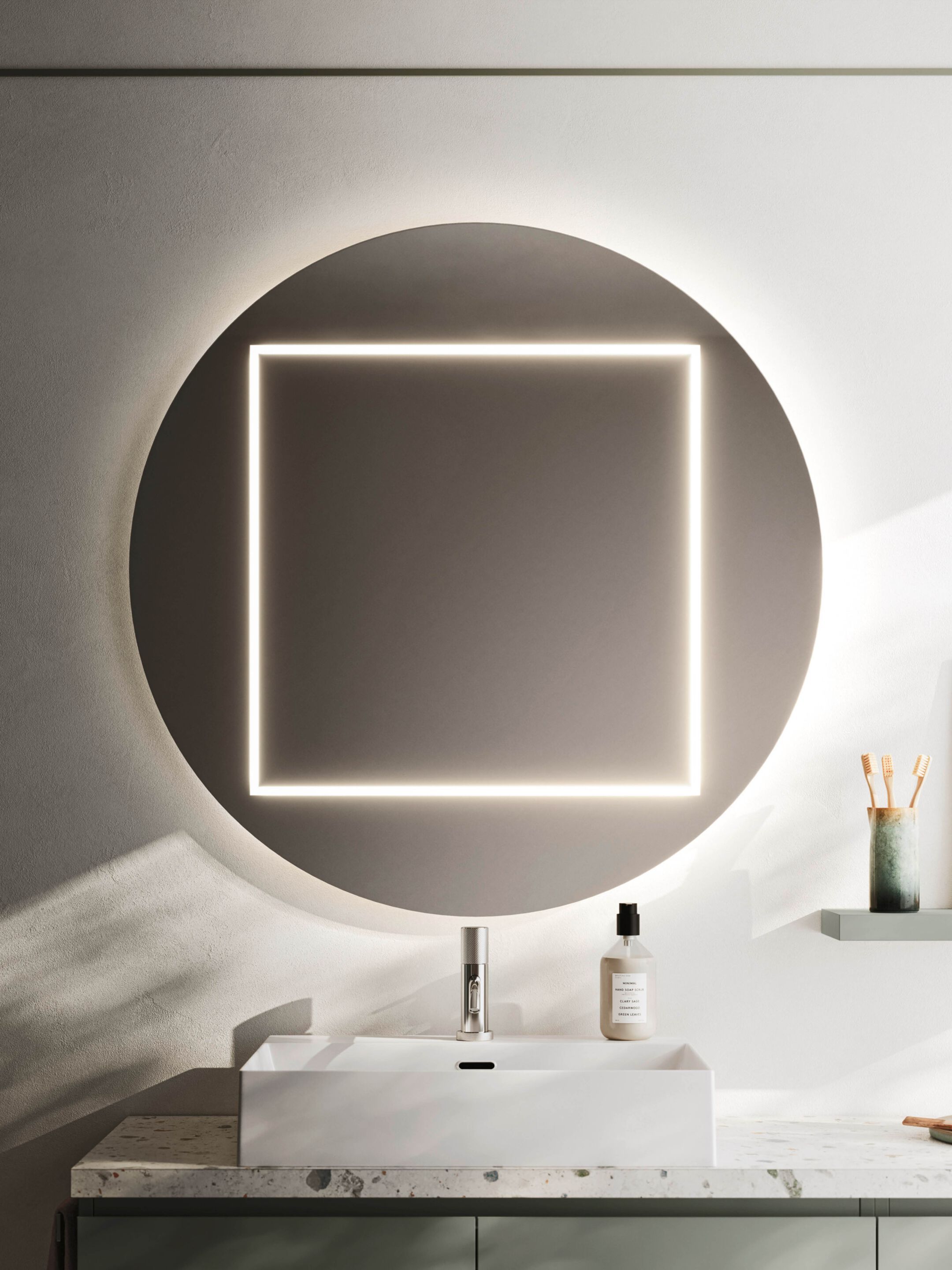 Подвесной шкаф для умывальника со встроенной раковиной Arbi Arredobagno HO.ME PLUS 45° C 25 ARCH-00081980 - Вид №3