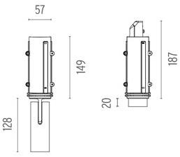 Flos Точечный светильник из хромированной стали Architectural collection - sistemi 09.3707.06 - Вид №1