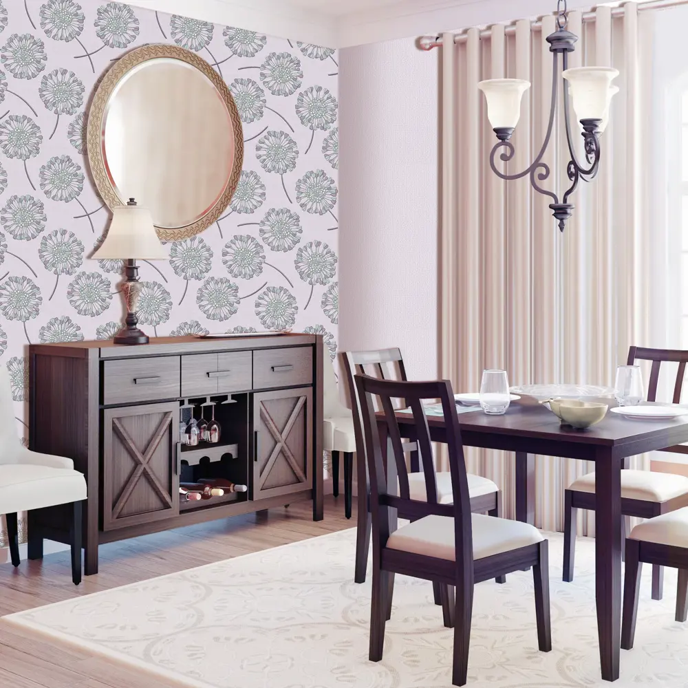 Обои флизелиновые Belvinil Ветерок фиолетовые 1.06 м 0285-91 STLM-2031338 - Вид №3